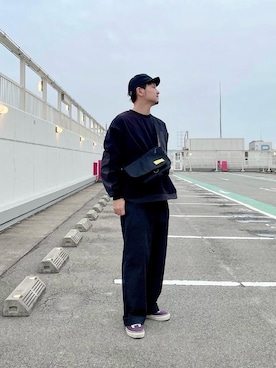 「アパレル」｜「アイテム（その他トップス）」を使った、Manhattan Portage Staffさん（メンズ・174cm）の冬コーディネート