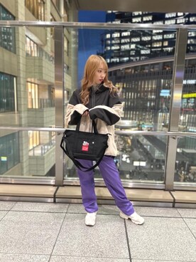 「Cooky」｜Manhattan Portage Staffさん（レディース・157cm）の冬コーディネート