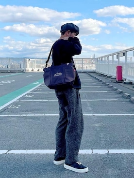 「アパレル」｜「アイテム（その他トップス）」を使った、Manhattan Portage Staffさん（メンズ・174cm）の冬コーディネート