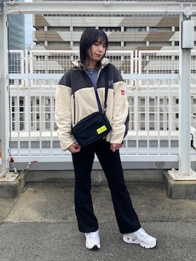 「Manhattan Portage」｜「アイテム（ブルゾン）」を使った、Manhattan Portage Staffさん（レディース・161cm）の冬コーディネート