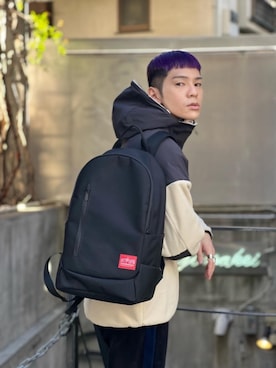 「Manhattan Portage」｜「アイテム（ブルゾン）」を使った、Manhattan Portage Staffさん（メンズ・172cm）の冬コーディネート