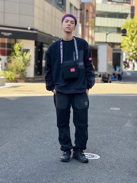 Manhattan Portage Staffさん（メンズ・172cm）の冬コーディネート