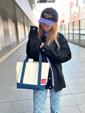 「ぶるー」｜Manhattan Portage Staffさん（レディース・157cm）の冬コーディネート