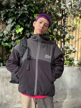 「Manhattan Portage」｜「アイテム（ブルゾン）」を使った、Manhattan Portage Staffさん（メンズ・172cm）の冬コーディネート