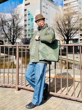 「Manhattan Portage BLACK LABEL」｜Manhattan Portage Staffさん（メンズ・178cm）の冬コーディネート