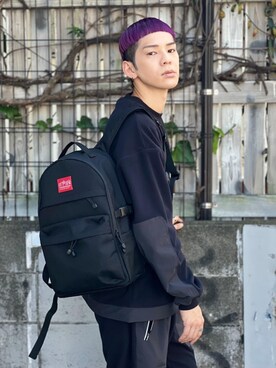 「通学スタイル」｜「アイテム（その他トップス）」を使った、Manhattan Portage Staffさん（メンズ・172cm）の冬コーディネート