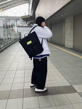 Manhattan Portage Staffさん（メンズ・175cm）の冬コーディネート