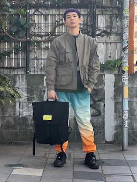 Manhattan Portage Staffさん（メンズ・172cm）の冬コーディネート