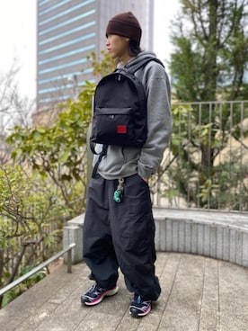 Manhattan Portage Staffさん（メンズ・176cm）の冬コーディネート