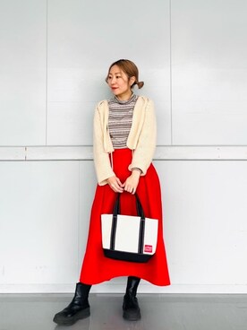 Manhattan Portage Staffさん（レディース・159cm）の冬コーディネート