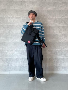 Manhattan Portage Staffさんの「Silvercup Backpack　-シルバーカップ バックパック-」を使ったコーディネート