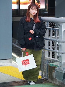 Manhattan Portage Staffさん（レディース・151cm）の春コーディネート