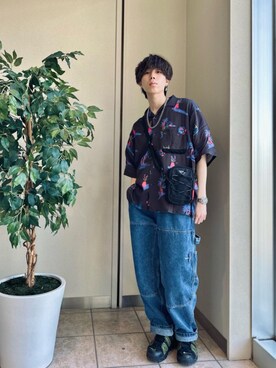 「アパレル」｜Manhattan Portage Staffさん（メンズ・180cm）の春コーディネート