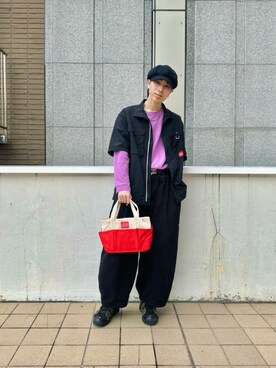 「アパレル」｜Manhattan Portage Staffさん（メンズ・180cm）の春コーディネート
