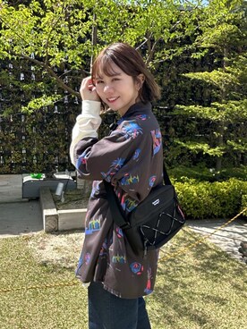 「Manhattan Portage」｜「アイテム（シャツ/ブラウス）」を使った、Manhattan Portage Staffさん（レディース・150cm）の春コーディネート