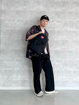 「通学スタイル」｜「アイテム（シャツ/ブラウス）」を使った、Manhattan Portage Staffさん（メンズ・174cm）の春コーディネート