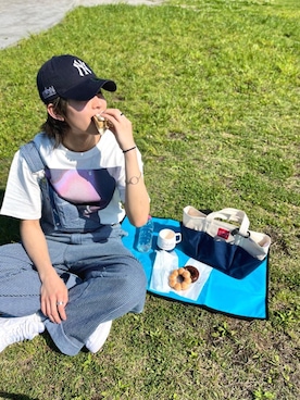 「ピクニック」｜「アイテム（財布/小物）」を使った、Manhattan Portage Staffさん（メンズ・175cm）の春コーディネート