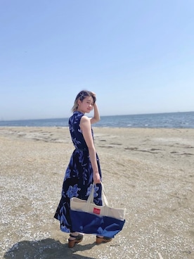 「海スタイル」｜Manhattan Portage Staffさん（レディース・160cm）の春コーディネート