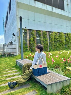 「アパレル」｜Manhattan Portage Staffさん（メンズ・180cm）の春コーディネート