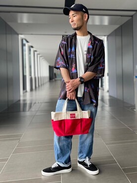「アパレル」｜Manhattan Portage Staffさん（メンズ・170cm）の春コーディネート