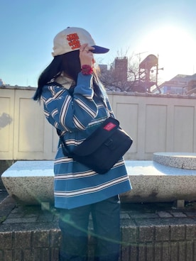 「アパレル」｜Manhattan Portage Staffさん（レディース・155cm）の夏コーディネート