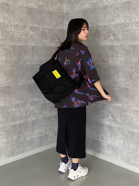 「Manhattan Portage」｜「アイテム（シャツ/ブラウス）」を使った、Manhattan Portage Staffさん（レディース・161cm）の夏コーディネート