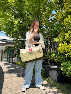 「アパレル」｜Manhattan Portage Staffさん（レディース・153cm）の夏コーディネート