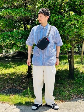 Manhattan Portage Staffさん（メンズ・178cm）の夏コーディネート