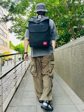 Manhattan Portage Staffさんの「Silvercup Backpack　-シルバーカップ バックパック-」を使ったコーディネート