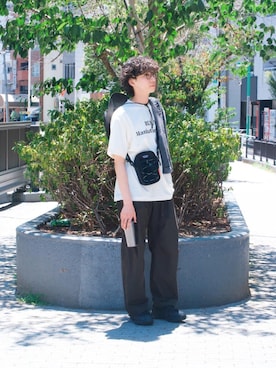 Manhattan Portage Staffさん（メンズ・172cm）の夏コーディネート
