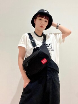 「アパレル」｜Manhattan Portage Staffさん（レディース・157cm）の夏コーディネート