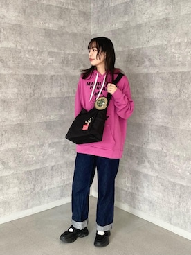 「Manhattan Portage（マンハッタンポーテージ）のアイテム（パーカー）」を使った、Manhattan Portage Staffさん（レディース・161cm）の秋コーディネート