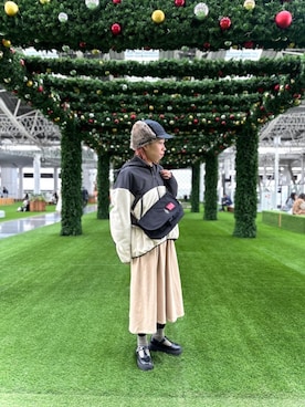 「Manhattan Portage」｜「アイテム（ブルゾン）」を使った、Manhattan Portage Staffさん（レディース・163cm）の秋コーディネート