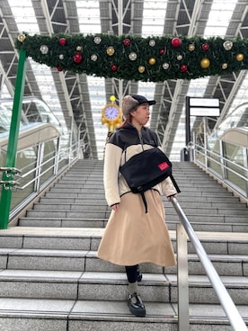 「Manhattan Portage」｜「アイテム（ブルゾン）」を使った、Manhattan Portage Staffさん（レディース・163cm）の秋コーディネート