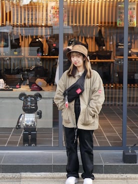 「アパレル」｜Manhattan Portage Staffさん（レディース・153cm）の冬コーディネート