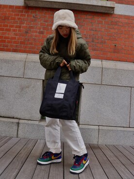 Manhattan Portage Staffさん（レディース・153cm）の冬コーディネート