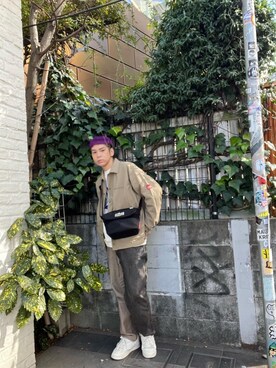 「キャンバス」｜Manhattan Portage Staffさん（メンズ・172cm）の冬コーディネート