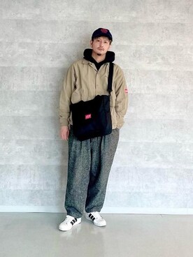 「かジュアル」｜Manhattan Portage Staffさん（メンズ・174cm）の春コーディネート