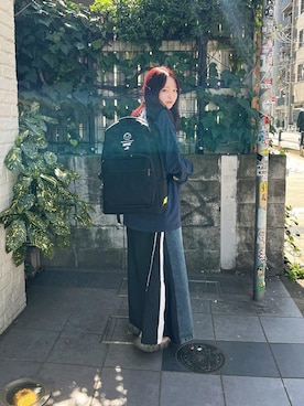 「新生活」｜「アイテム（バックパック/リュック）」を使った、Manhattan Portage Staffさん（レディース・151cm）の春コーディネート