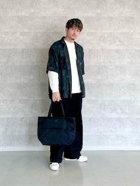 「通学スタイル」｜「アイテム（シャツ/ブラウス）」を使った、Manhattan Portage Staffさん（メンズ・174cm）の春コーディネート
