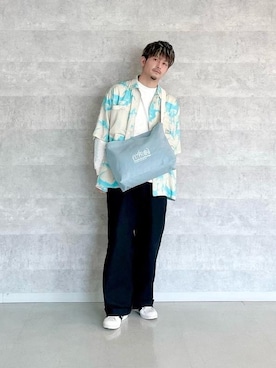 「通学スタイル」｜「アイテム（シャツ/ブラウス）」を使った、Manhattan Portage Staffさん（メンズ・174cm）の春コーディネート