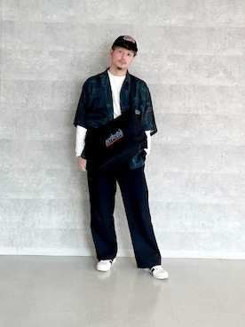 「通学スタイル」｜「アイテム（シャツ/ブラウス）」を使った、Manhattan Portage Staffさん（メンズ・174cm）の春コーディネート