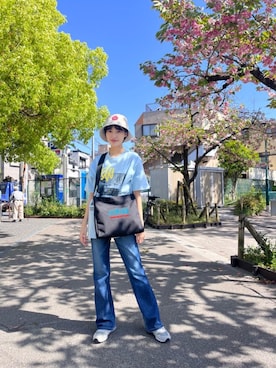 「通学スタイル」｜Manhattan Portage Staffさん（レディース・158cm）の春コーディネート
