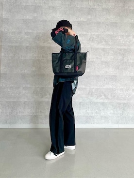 「通学スタイル」｜「アイテム（シャツ/ブラウス）」を使った、Manhattan Portage Staffさん（メンズ・174cm）の春コーディネート