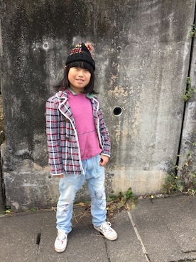 ◡̈*✧Rikky◡̈⃝☆*ﾟさん（キッズ・135cm）の冬コーディネート