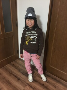 ◡̈*✧Rikky◡̈⃝☆*ﾟさん（キッズ・135cm）の冬コーディネート