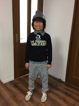 ◡̈*✧Rikky◡̈⃝☆*ﾟさん（キッズ・138cm）の冬コーディネート