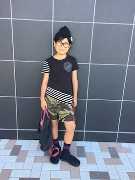 「Grand garcon（グランギャルソン）のアイテム」を使った、◡̈*✧Rikky◡̈⃝☆*ﾟさん（キッズ・144cm）の秋コーディネート