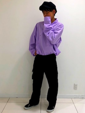 「アーバンリサーチ」｜「アイテム（キャスケット）」を使った、うっしいさん（メンズ・170cm）の秋コーディネート