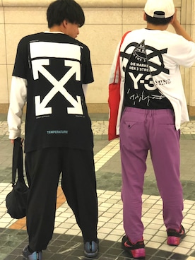 「NIKE AIR SLANT（ナイキエアスラント）のアイテム」を使った、うっしいさん（メンズ・170cm）の夏コーディネート